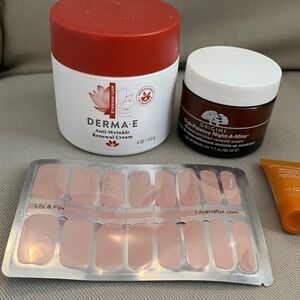 Origins High-Potency Night-A-Mins Moisturizer & Derma-E Renewal Cream Bundle